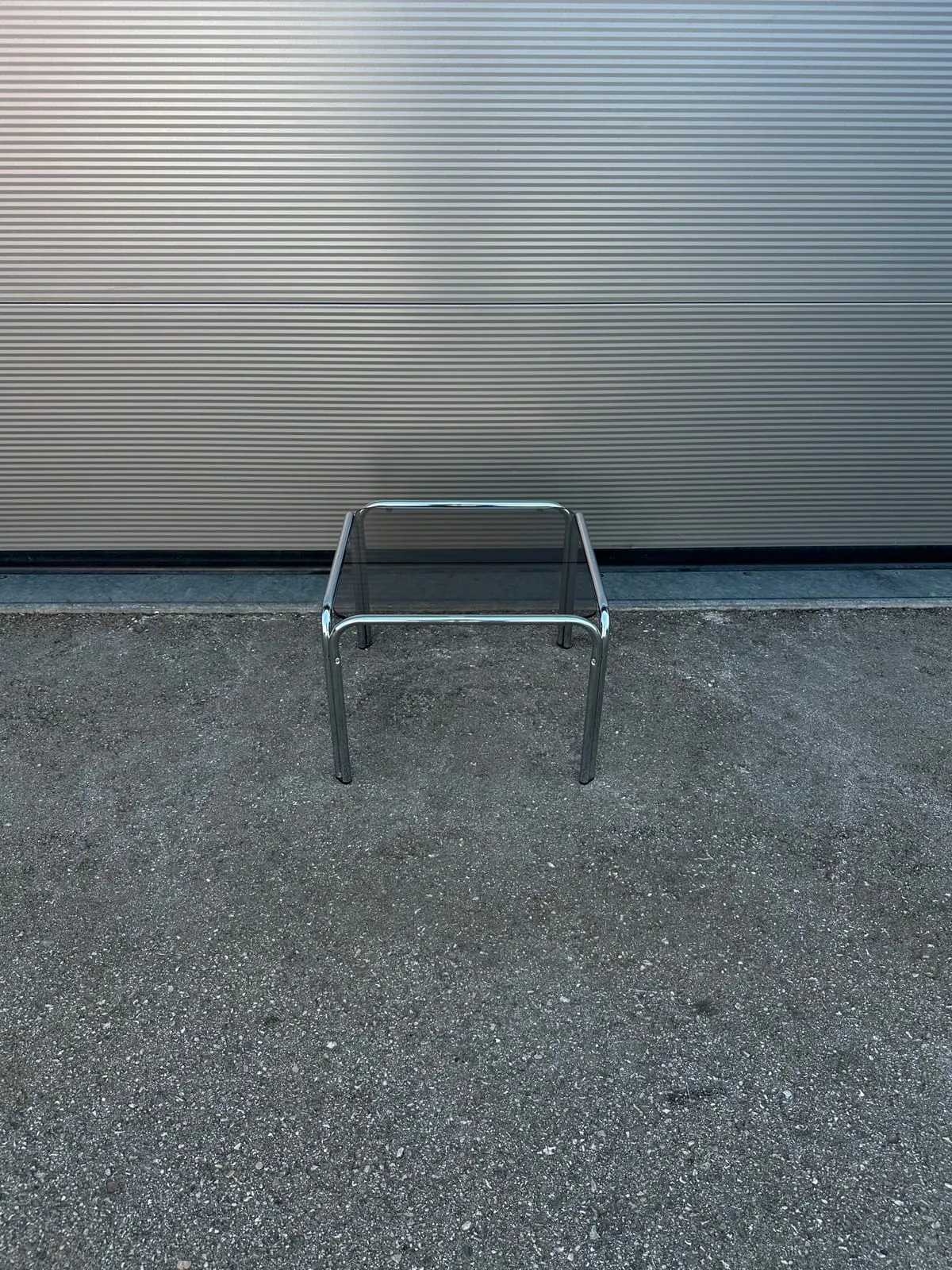 Beistelltisch-Set – Chrom & Glas – Foto 1 von 8